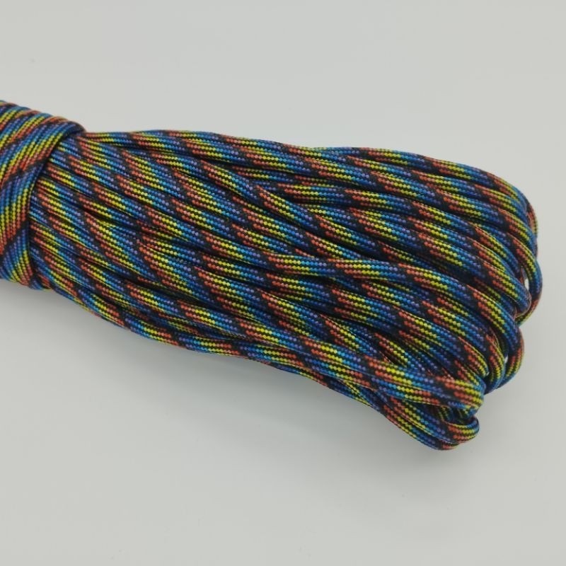 550 Paracord 100ft (30m) Camo Colours, Brown and Black Patterns - Camouflage - Tactical - 4mm - 7 strand - SG Stock