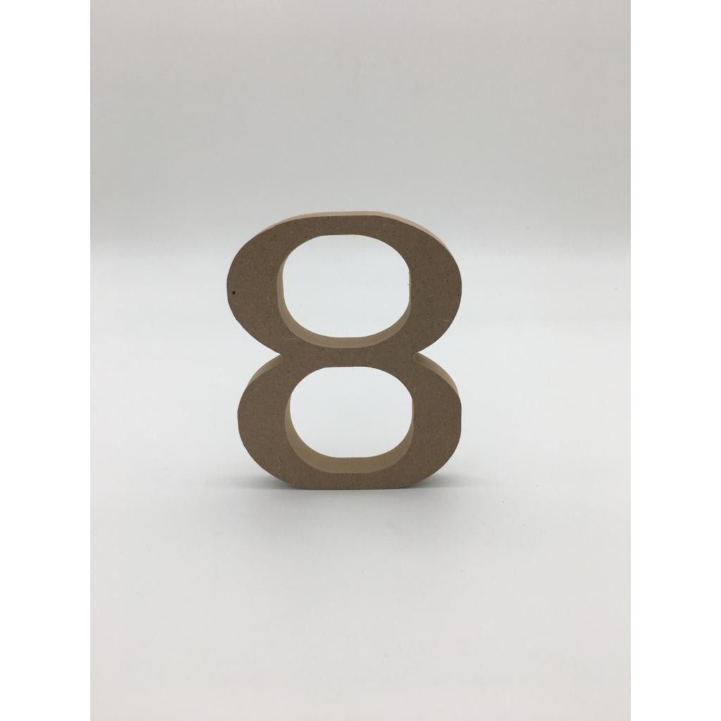 Free Standing Letters 10cm SG-Seller - MDF Light Wood Colour - Alphabets, Numbers, Star and Heart Shapes for Signage DIY