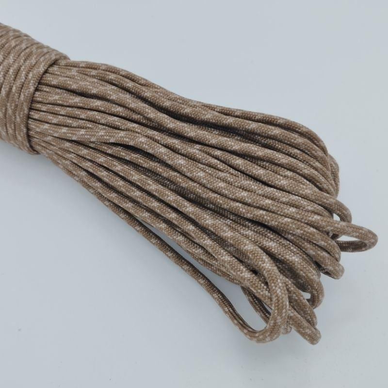 550 Paracord 100ft (30m) Camo Colours, Brown and Black Patterns - Camouflage - Tactical - 4mm - 7 strand - SG Stock