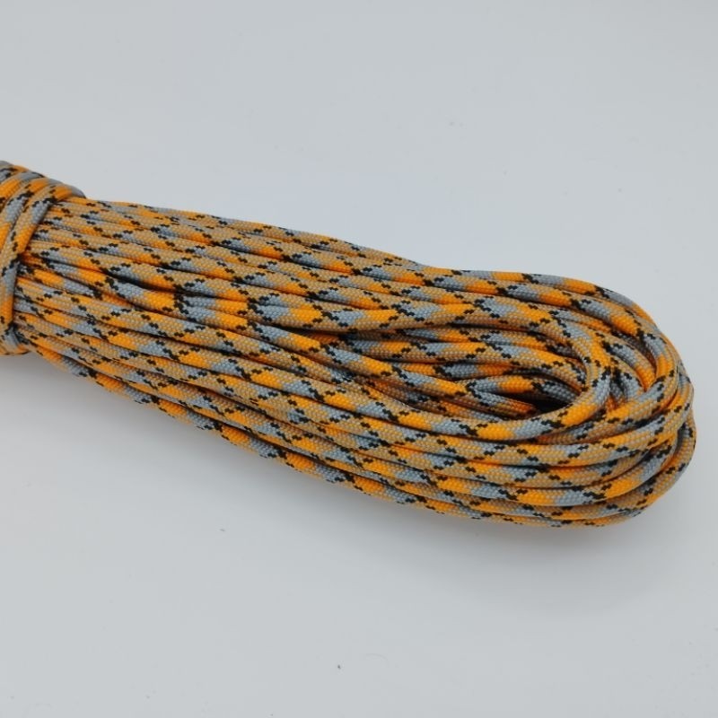 550 Paracord 100ft Patterns - Red & Orange - 4mm - 7 strand - China Cord - SG Stock - String