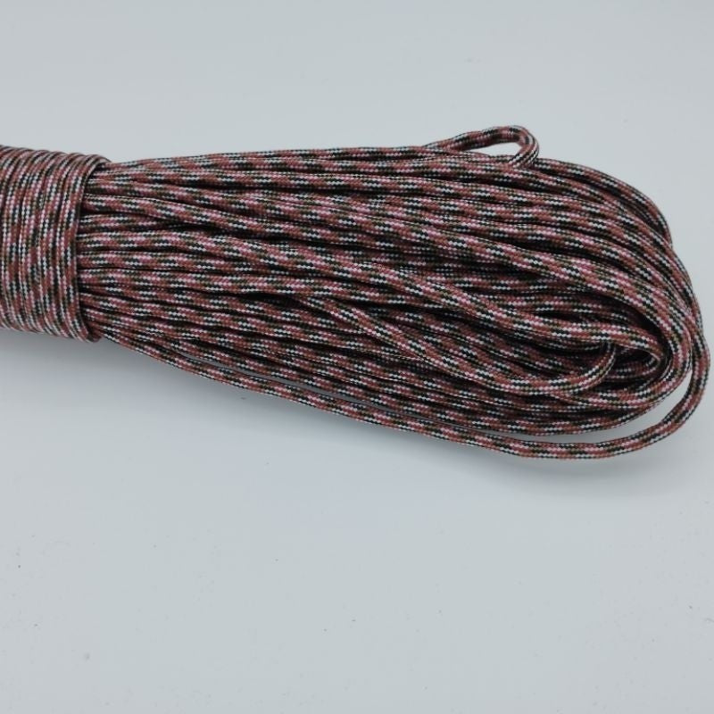 550 Paracord 100ft (30m) Camo Colours, Brown and Black Patterns - Camouflage - Tactical - 4mm - 7 strand - SG Stock