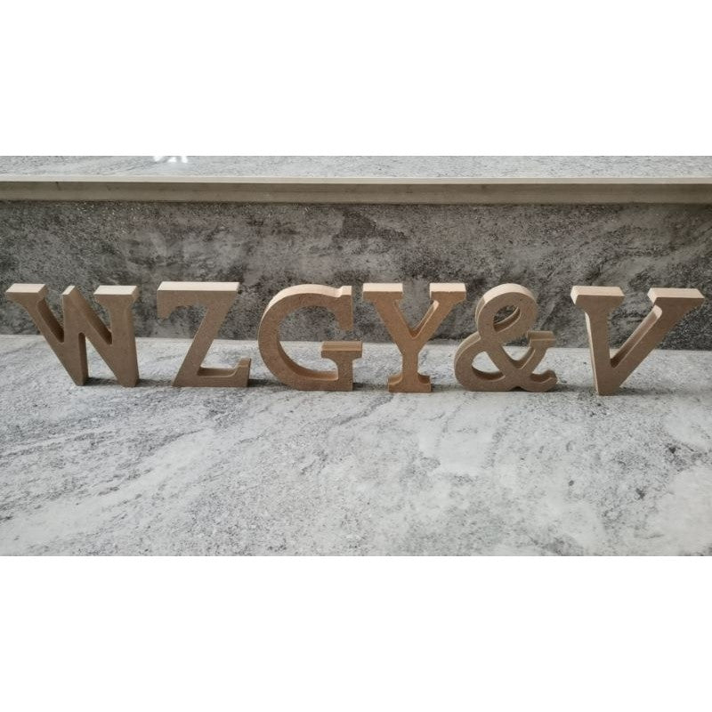Free Standing Letters 10cm SG-Seller - MDF Light Wood Colour - Alphabets, Numbers, Star and Heart Shapes for Signage DIY