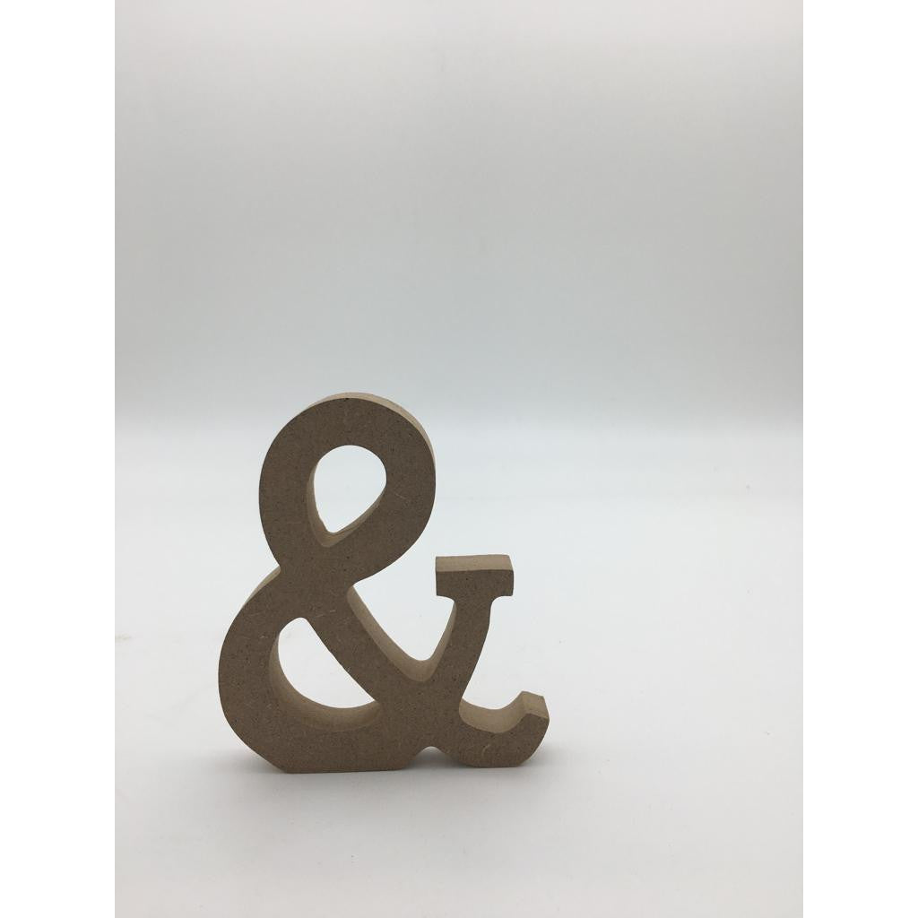 Free Standing Letters 10cm SG-Seller - MDF Light Wood Colour - Alphabets, Numbers, Star and Heart Shapes for Signage DIY