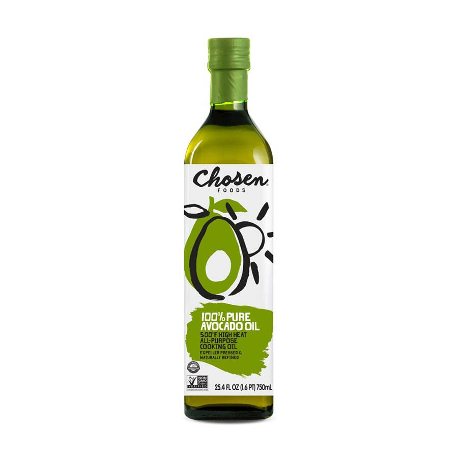 Chosen Foods 100% Pure Avocado Oil Bottle and Spray Natural Press Expeller