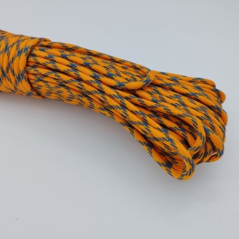 550 Paracord 100ft Patterns - Red & Orange - 4mm - 7 strand - China Cord - SG Stock - String