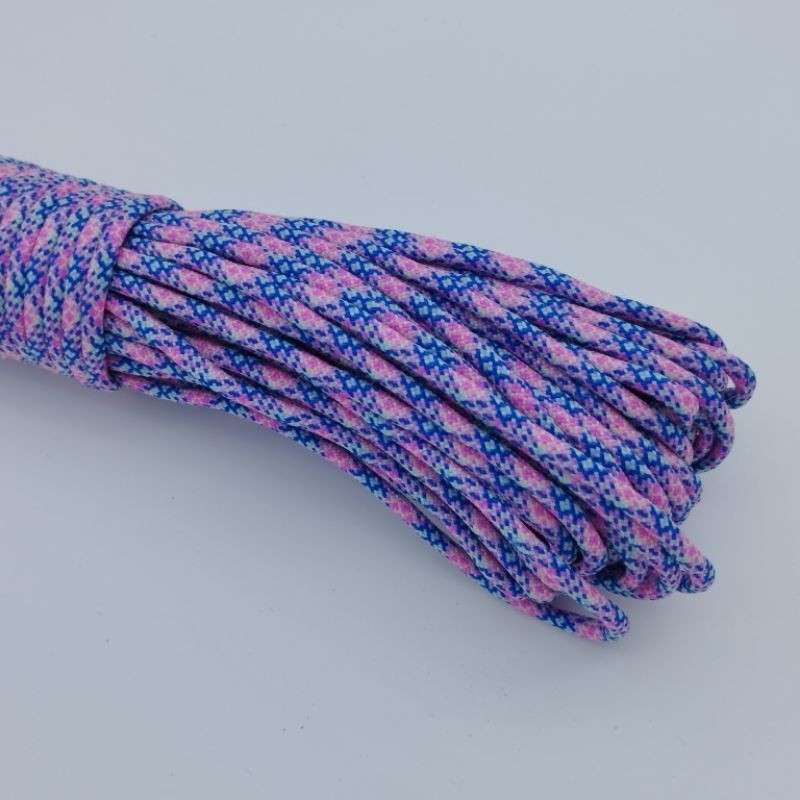 550 Paracord 100ft Patterns - Pink & Purple - 4mm - 7 strand - China Cord - SG Stock - String