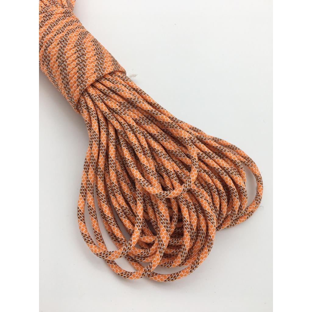 550 Paracord 100ft Patterns - Red & Orange - 4mm - 7 strand - China Cord - SG Stock - String