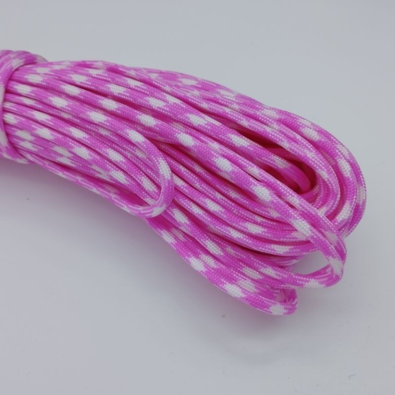 550 Paracord 100ft Patterns - Pink & Purple - 4mm - 7 strand - China Cord - SG Stock - String