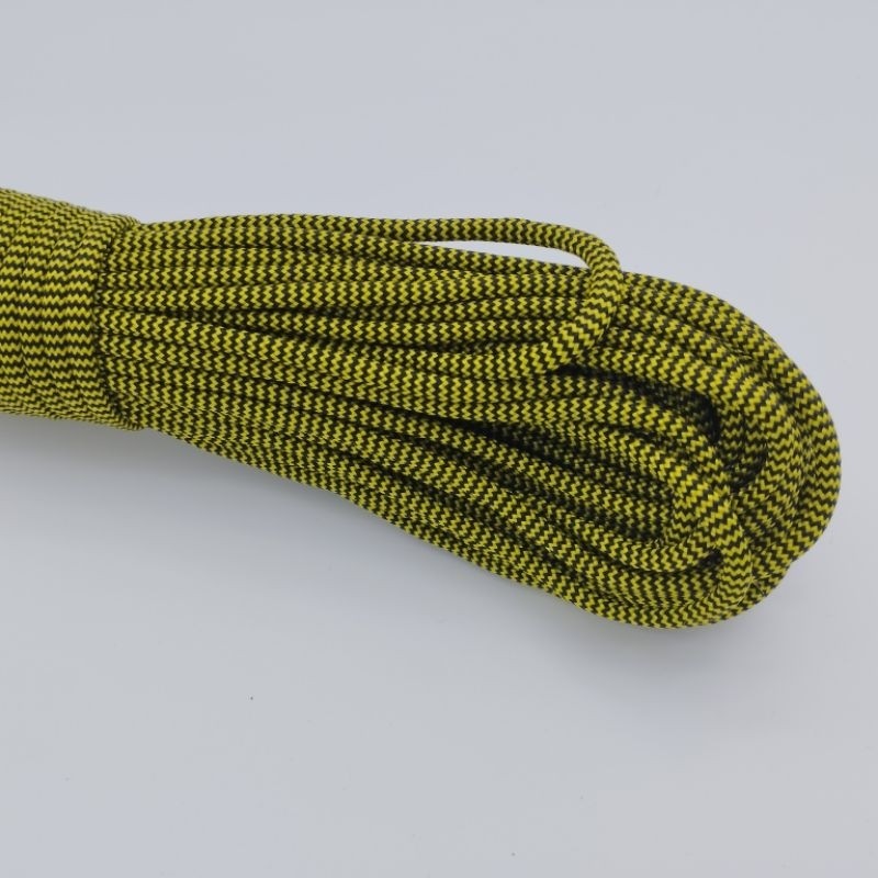 550 Paracord 100ft (30m) Yellow and Green Patterns - 4mm - 7 strand - SG Stock