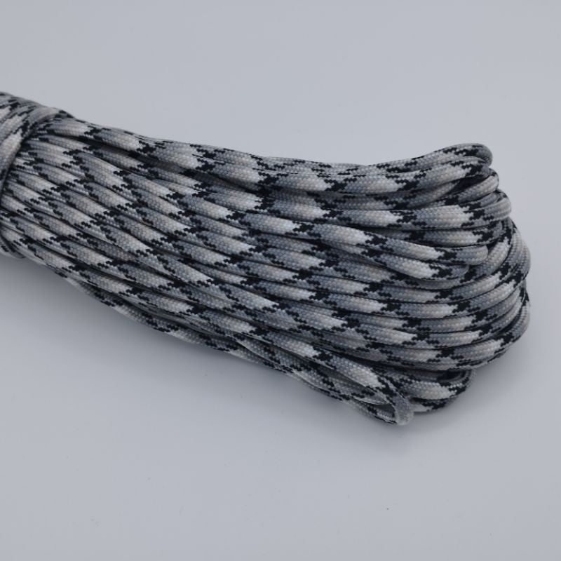 550 Paracord 100ft (30m) Camo Colours, Brown and Black Patterns - Camouflage - Tactical - 4mm - 7 strand - SG Stock