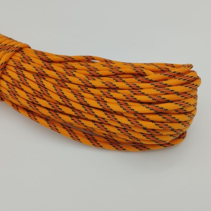 550 Paracord 100ft Patterns - Red & Orange - 4mm - 7 strand - China Cord - SG Stock - String