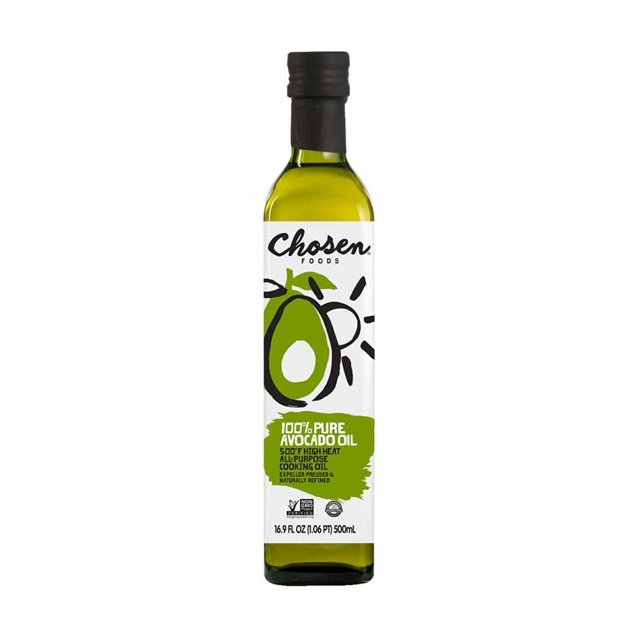 Chosen Foods 100% Pure Avocado Oil Bottle and Spray Natural Press Expeller
