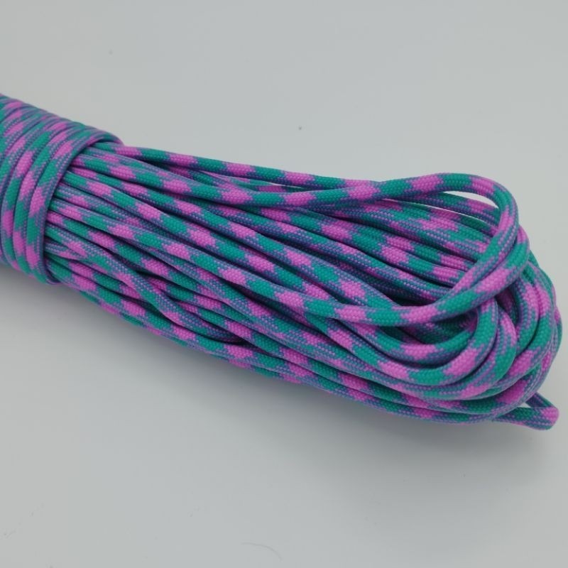 550 Paracord 100ft Patterns - Pink & Purple - 4mm - 7 strand - China Cord - SG Stock - String