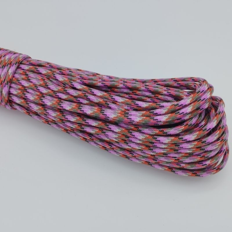 550 Paracord 100ft Patterns - Pink & Purple - 4mm - 7 strand - China Cord - SG Stock - String