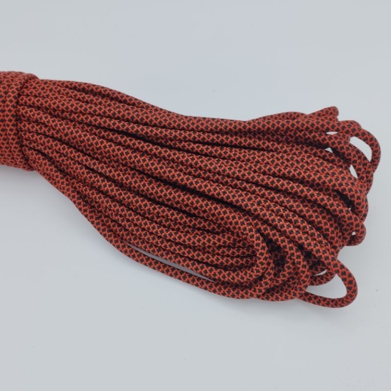 550 Paracord 100ft Patterns - Red & Orange - 4mm - 7 strand - China Cord - SG Stock - String