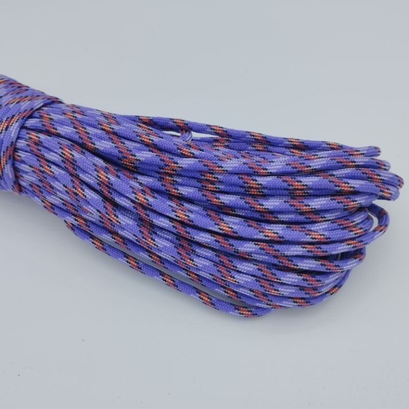 550 Paracord 100ft Patterns - Pink & Purple - 4mm - 7 strand - China Cord - SG Stock - String