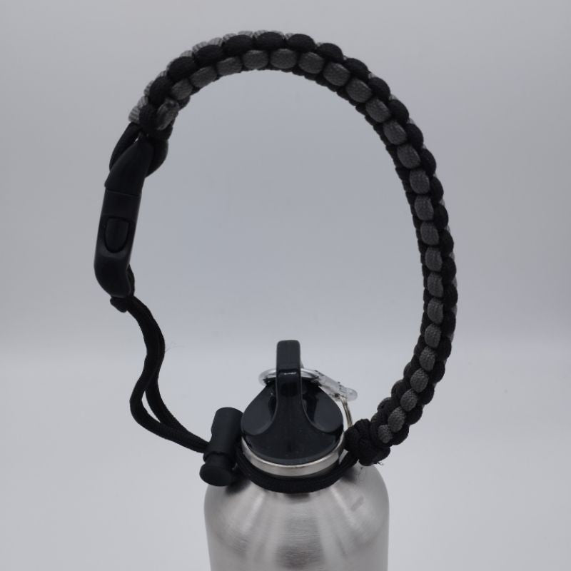 Paracord Bottle Handle Carry / Shoulder Strap - Fits ALL BOTTLES - Nalgene, Camelbak, Mineral Water, Hydroflask, Tumbler