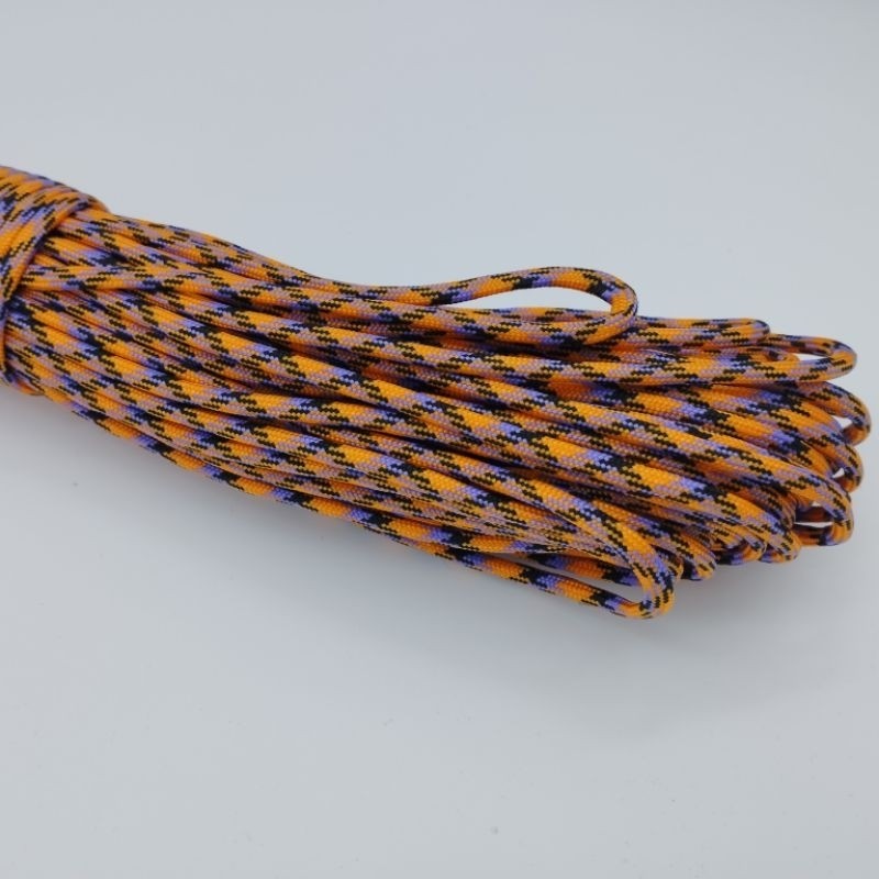 550 Paracord 100ft Patterns - Red & Orange - 4mm - 7 strand - China Cord - SG Stock - String