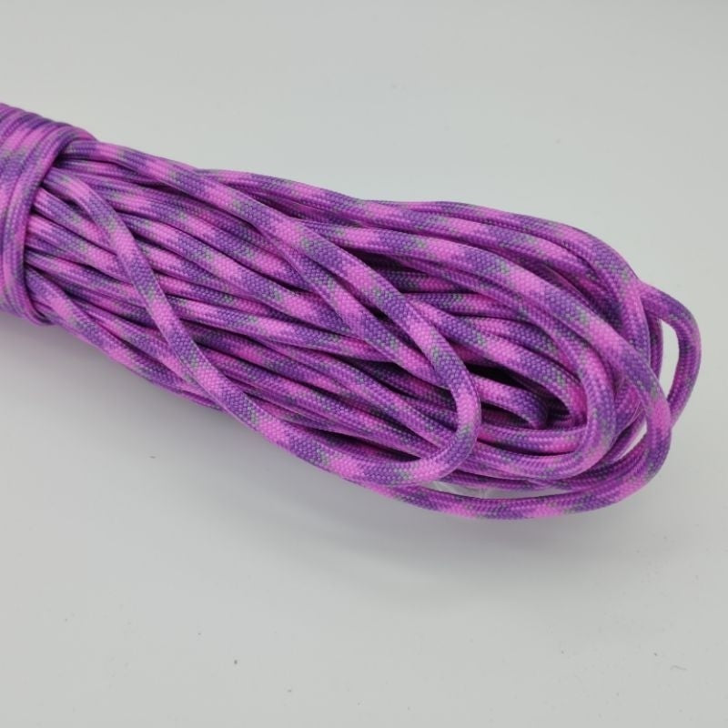 550 Paracord 100ft Patterns - Pink & Purple - 4mm - 7 strand - China Cord - SG Stock - String