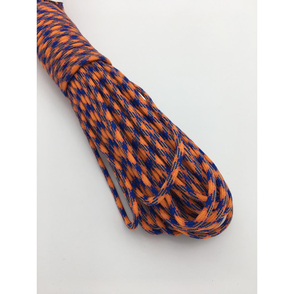 550 Paracord 100ft Patterns - Red & Orange - 4mm - 7 strand - China Cord - SG Stock - String