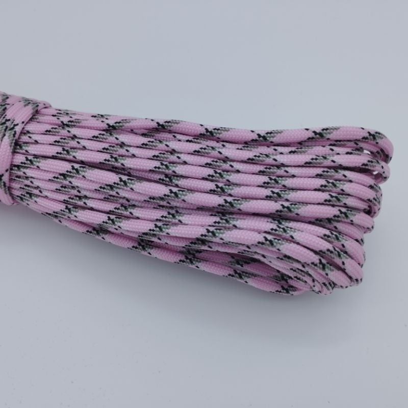 550 Paracord 100ft Patterns - Pink & Purple - 4mm - 7 strand - China Cord - SG Stock - String