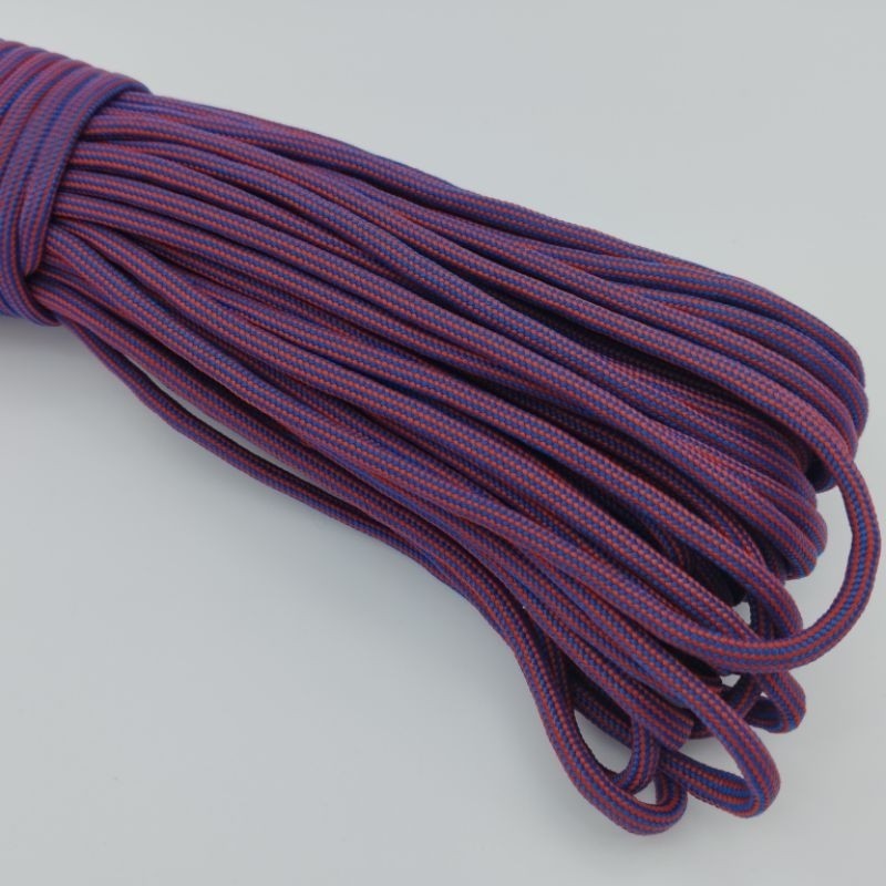 550 Paracord 100ft Patterns - Red & Orange - 4mm - 7 strand - China Cord - SG Stock - String