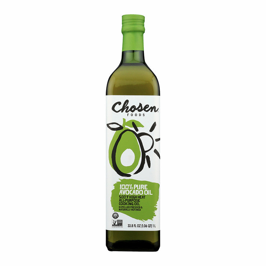 Chosen Foods 100% Pure Avocado Oil Bottle and Spray Natural Press Expeller
