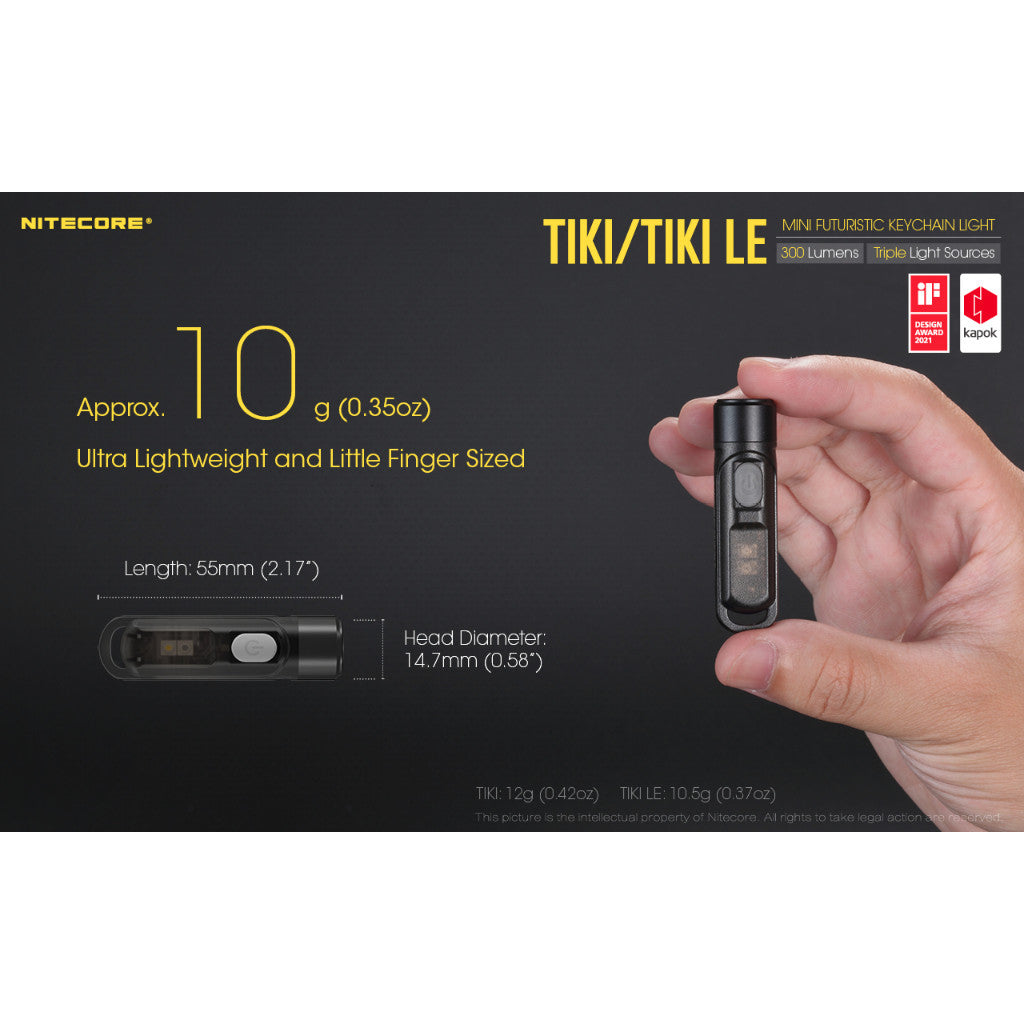 Nitecore TIKI / TIKI LE 300 lumen Key-Chain Torch Light