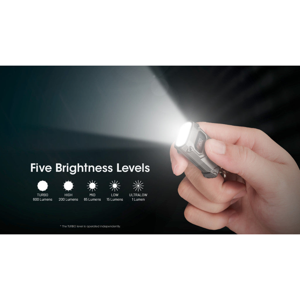 Nitecore TIP3 600 lumen key chain torch light intelligent