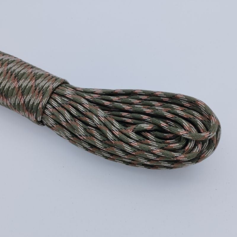 550 Paracord 100ft (30m) Camo Colours, Brown and Black Patterns - Camouflage - Tactical - 4mm - 7 strand - SG Stock
