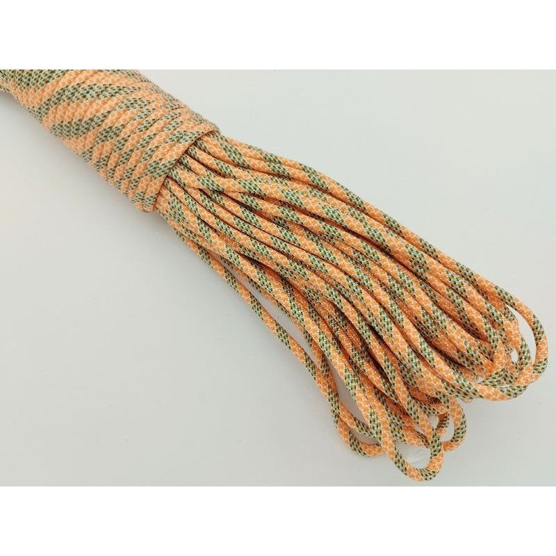 550 Paracord 100ft Patterns - Red & Orange - 4mm - 7 strand - China Cord - SG Stock - String
