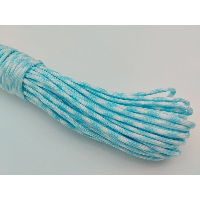 550 Paracord 100ft Patterns - Blues, Grays & Multi-Colour (Rainbows) - 4mm - 7 strand - China Cord - SG Stock
