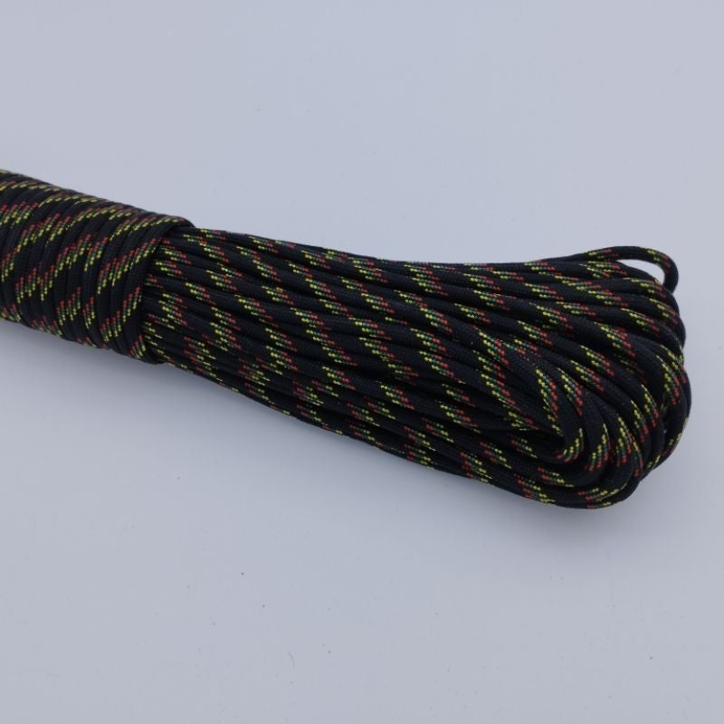 550 Paracord 100ft (30m) Camo Colours, Brown and Black Patterns - Camouflage - Tactical - 4mm - 7 strand - SG Stock