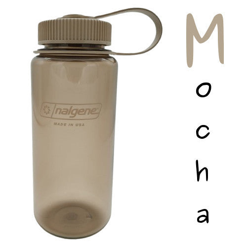Nalgene 500ml Wide Mouth Water Bottles - 16oz - Tritan Sustain (Markings to 400ml, 500ml Volume to brim) WM