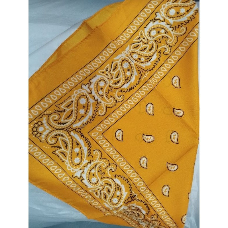Bandana Paisley Design - in SG CHEAPEST -  Scarve - Neck - Polyester - 54x54cm