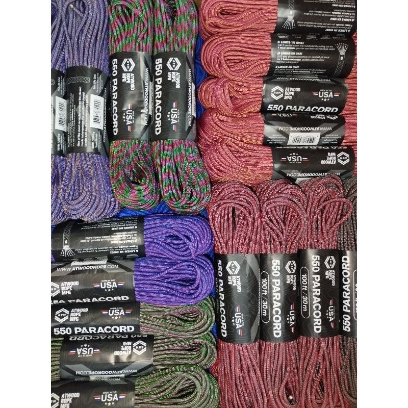 Atwood 550 Paracord - Colour Changing Patterns - 30m - 100 feet