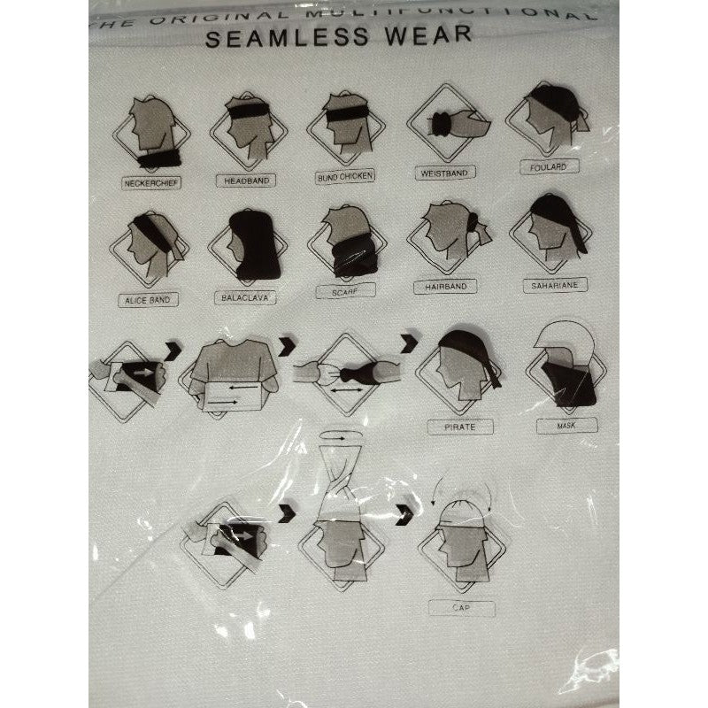 SG Cheapest Seller Multi-functional Head Buff / Bandana Polyester - Solid Colour