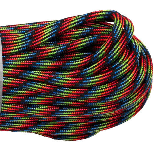 USA-Made Atwood 550 Paracord (buy by the meter) - Solid, Pattern and Camo Colours