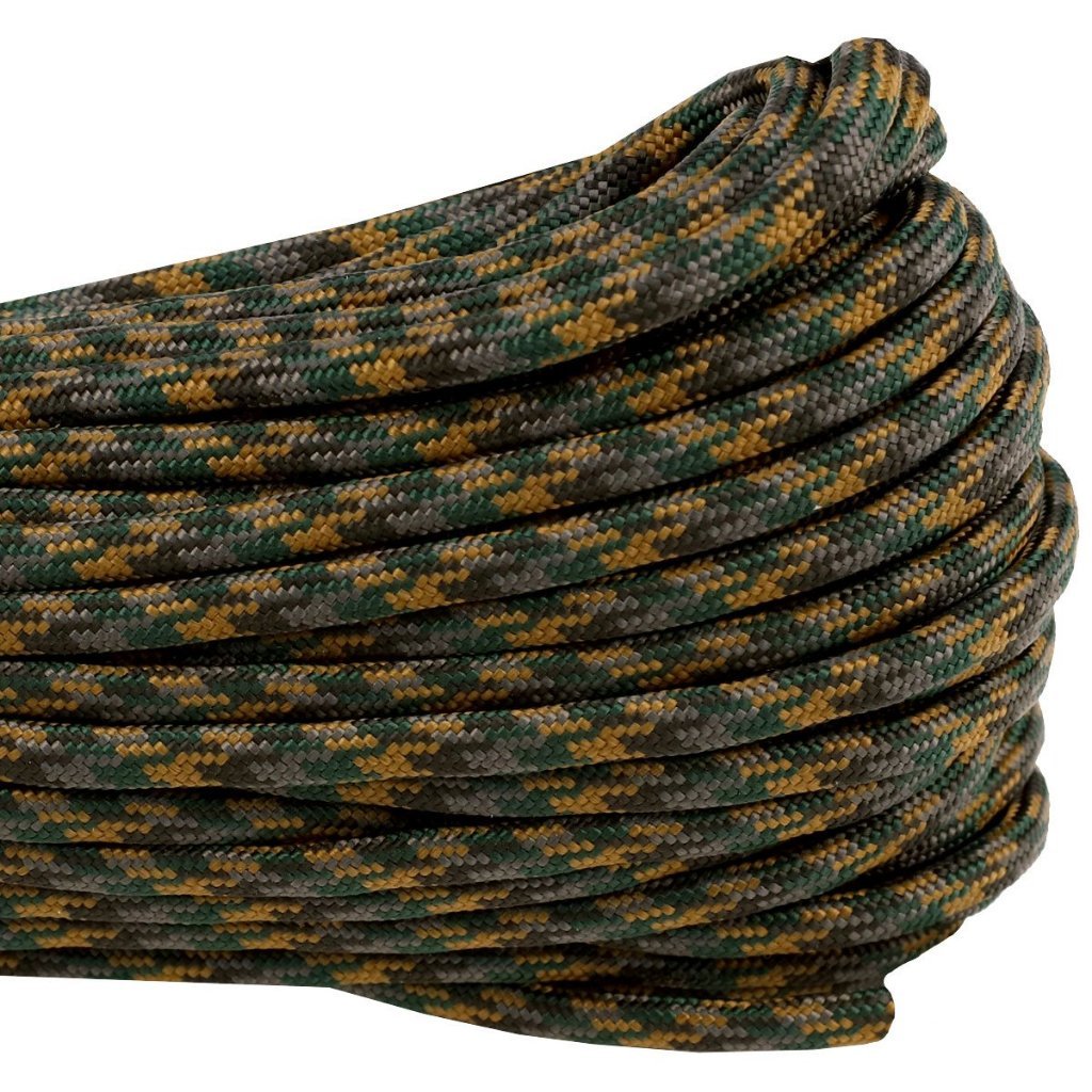 USA-Made Atwood 550 Paracord (buy by the meter) - Solid, Pattern and Camo Colours