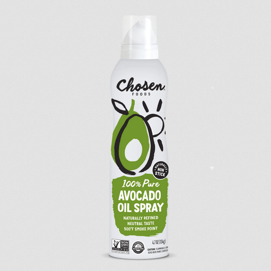 Chosen Foods 100% Pure Avocado Oil Bottle and Spray Natural Press Expeller