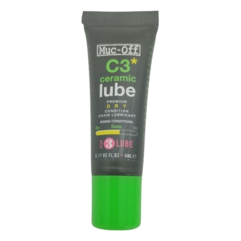 Cheapest Muc-Off C3 Ceramic Dry Lube for Bicycle Cleaning and Maintenance 120ml 5ml