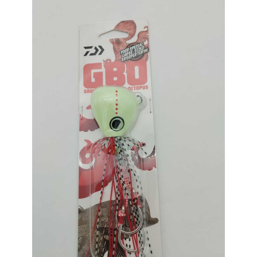 Daiwa GBO Madai - Grouper Bites Octopus - Red, Glow, Stripes - 200g, 250g & 300g