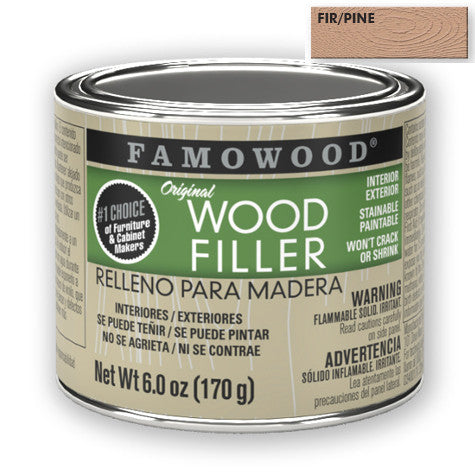 FAMOWOOD Wood Filler - Made in USA - Wood Putty - Full Range of Colours from White to Walnut