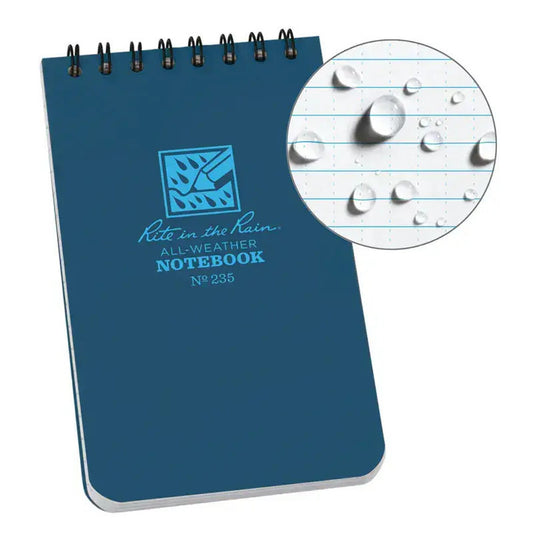 Rite in the Rain Top Spiral Waterproof Notebook 3 x 5 inch / 100 pages #235, #RG935T, #135