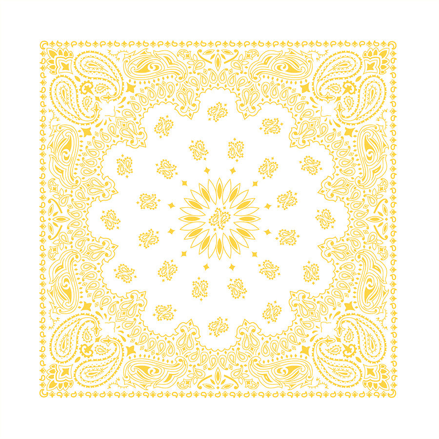 The Bandana Co Metallic Paisley Bandanas 56x56cm