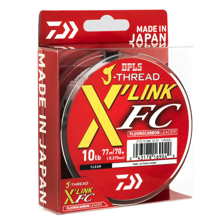 Daiwa J-Thread FC X-Link Fluorocarbon Leader - 4lb, 6lb, 8lb, 12lb, 14lb, 16lb, 18lb - Japan Made