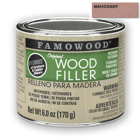 FAMOWOOD Wood Filler - Made in USA - Wood Putty - Full Range of Colours from White to Walnut
