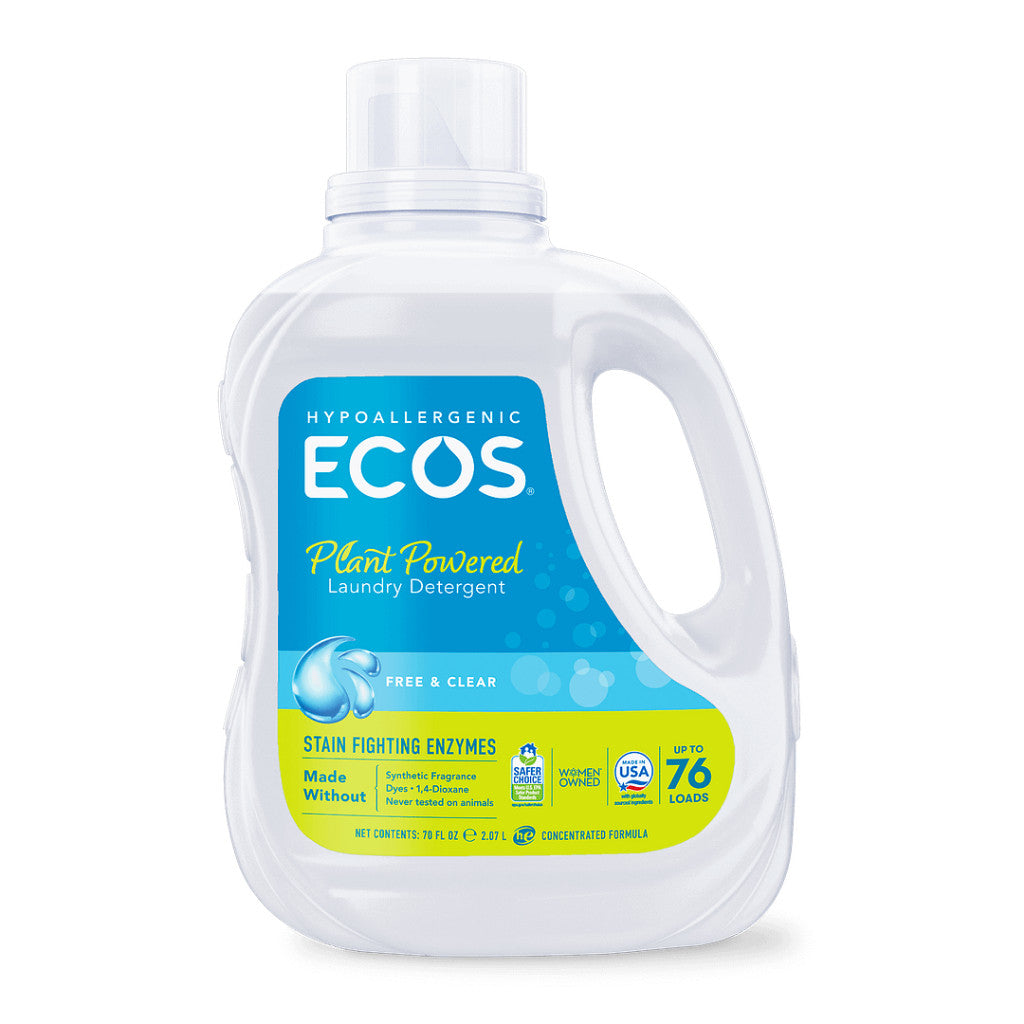 Ecos Hypoallergenic Laundry Detergent with Enzymes - Eco Friendly