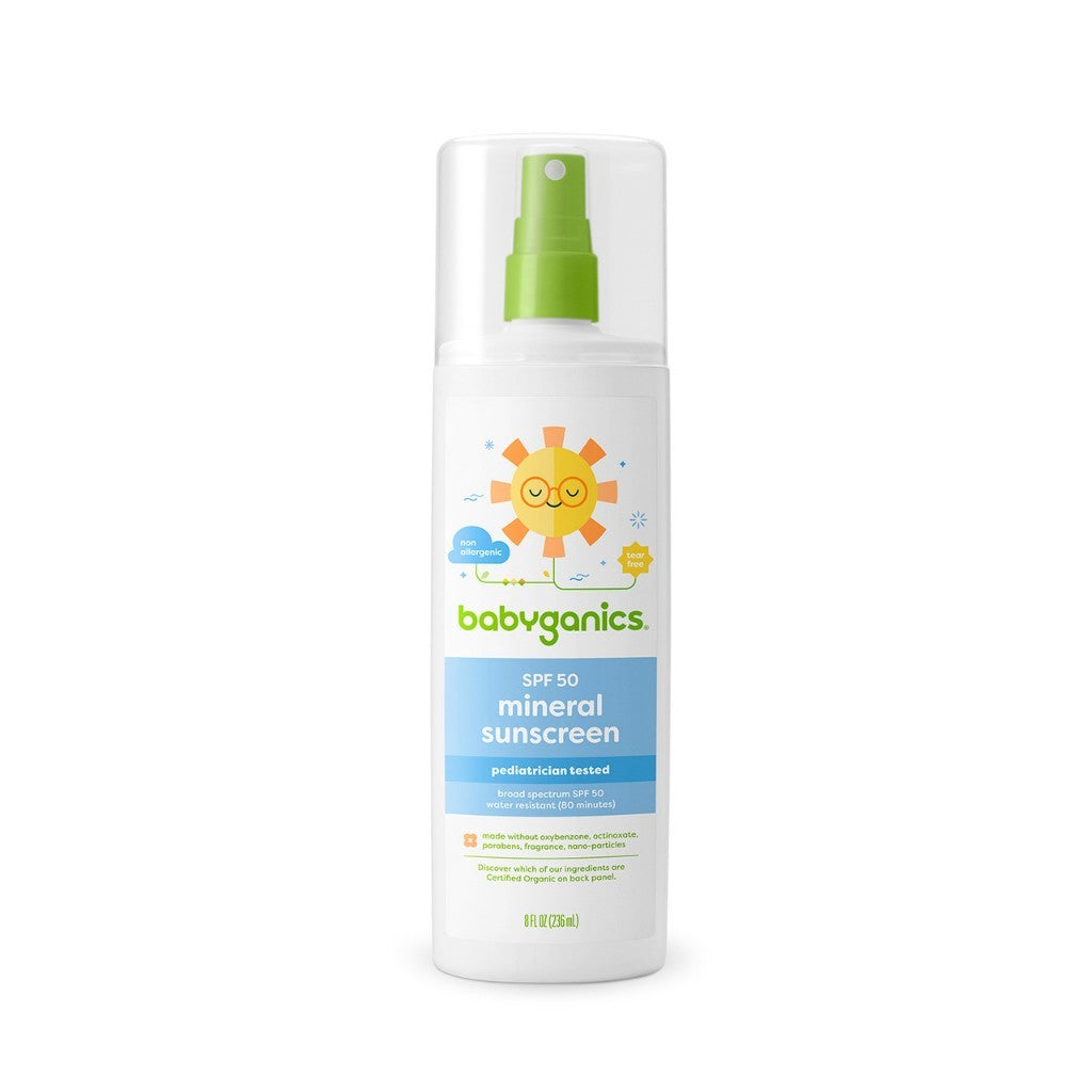Babyganics Mineral Sunscreen Spray SPF 50+ Fragrance Free