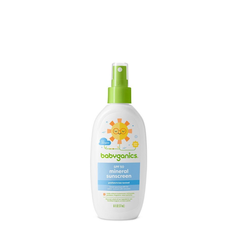 Babyganics Mineral Sunscreen Spray SPF 50+ Fragrance Free